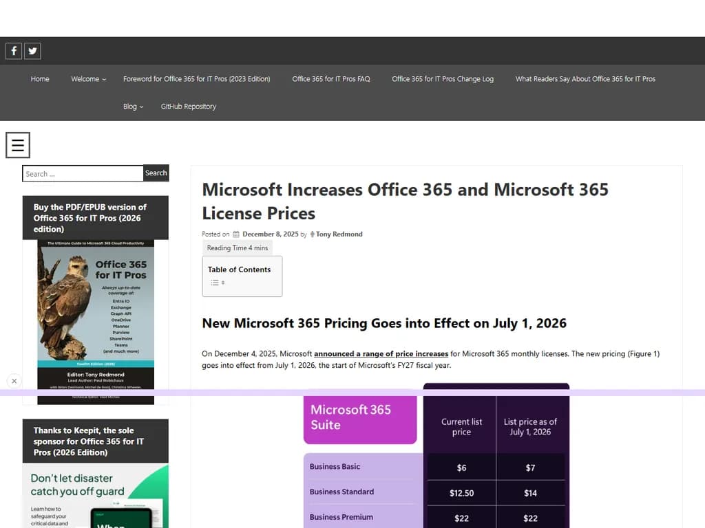 Microsoft increases Office 365 and Microsoft 365 license prices