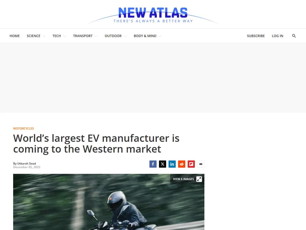 Largest EV manufacturer is coming to the Western market