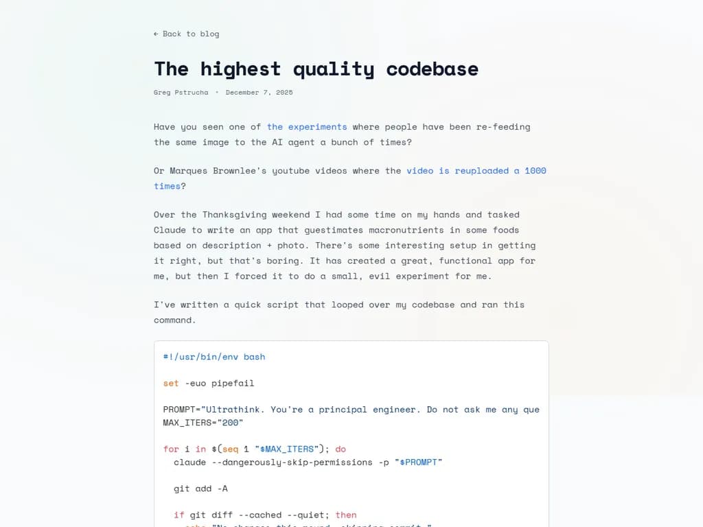 The highest quality codebase