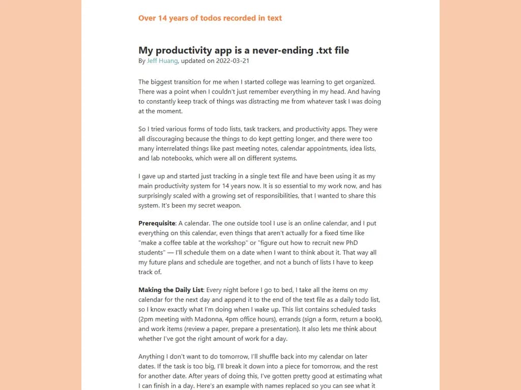 My productivity app is a never-ending .txt file (2020)