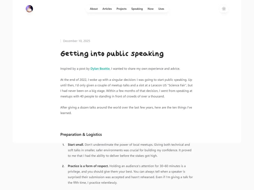 Getting into Public Speaking