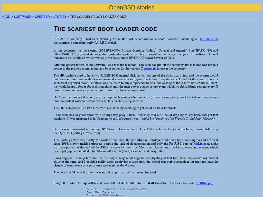 The scariest boot loader code