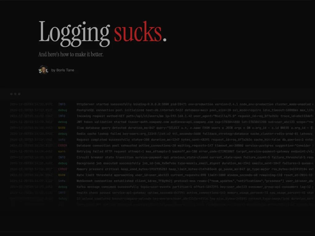 **ロギングは最低だ**