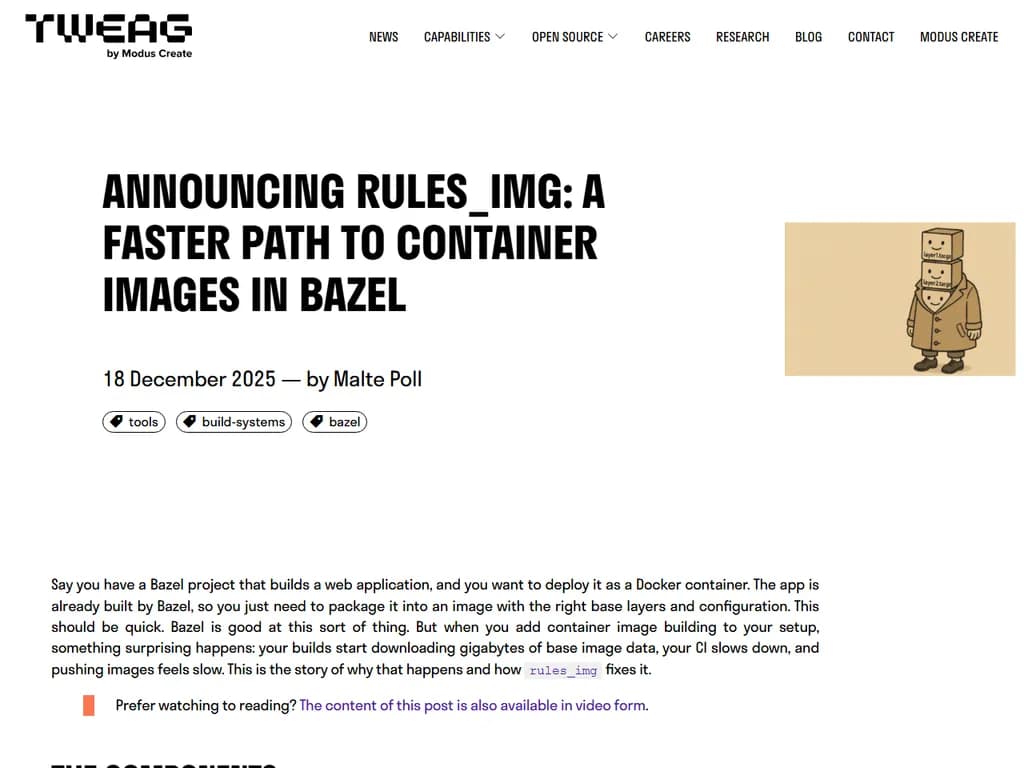 **Bazelでコンテナイメージを作成する高速化手法**