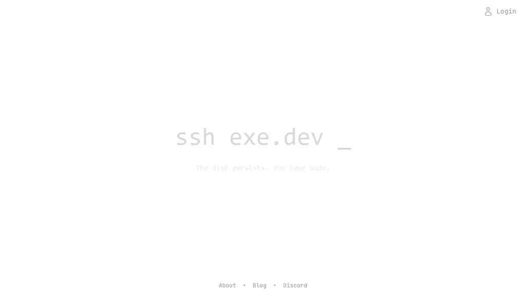 Exe.dev（ウェブサイト）