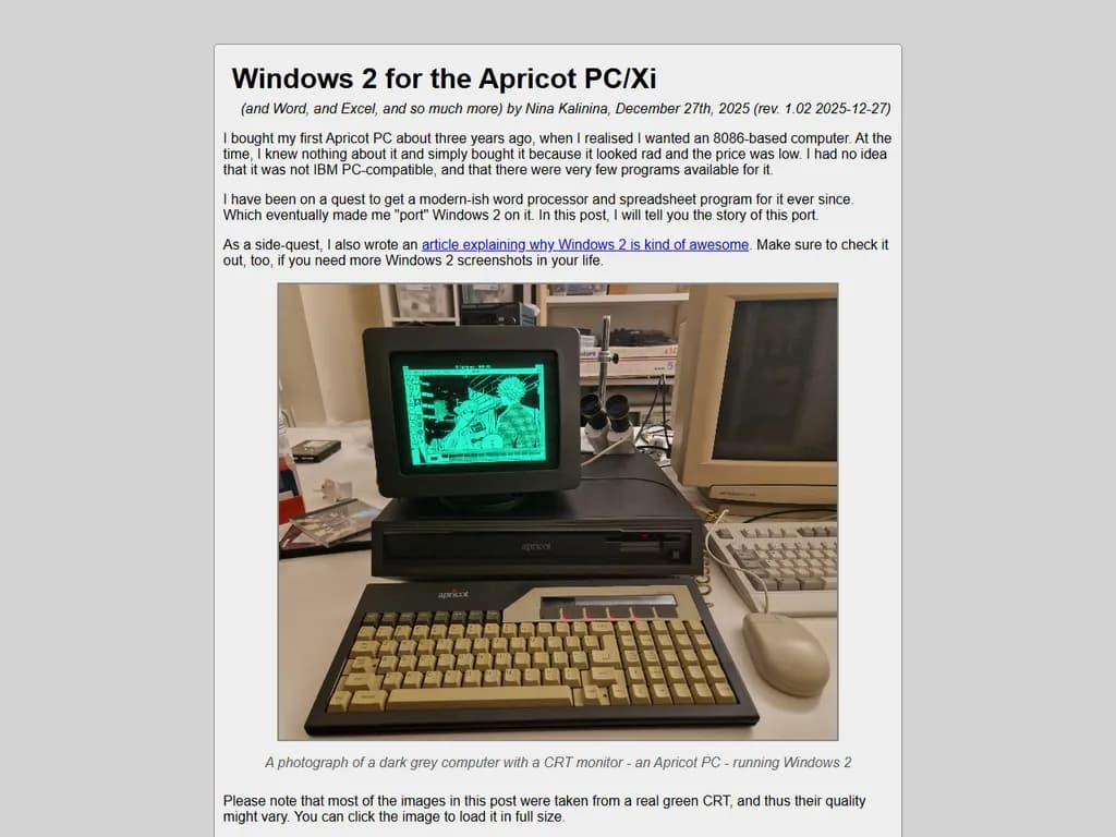 ウィンドウズ 2（Apricot PC / Xi 用）
