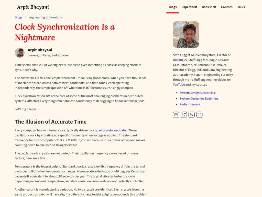 時計同期は悪夢です