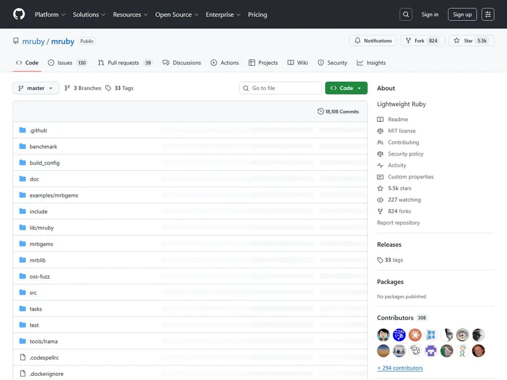 **Mruby：組込システム向け Ruby**