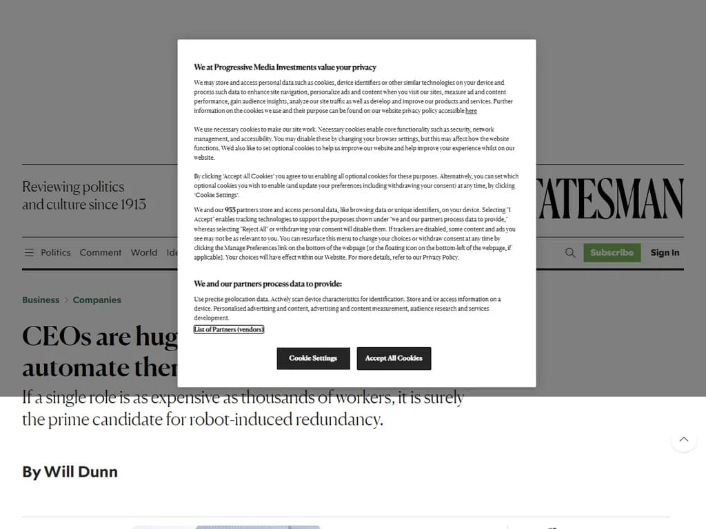 CEO は非常に高額です。なぜそれらを自動化しないのですか？