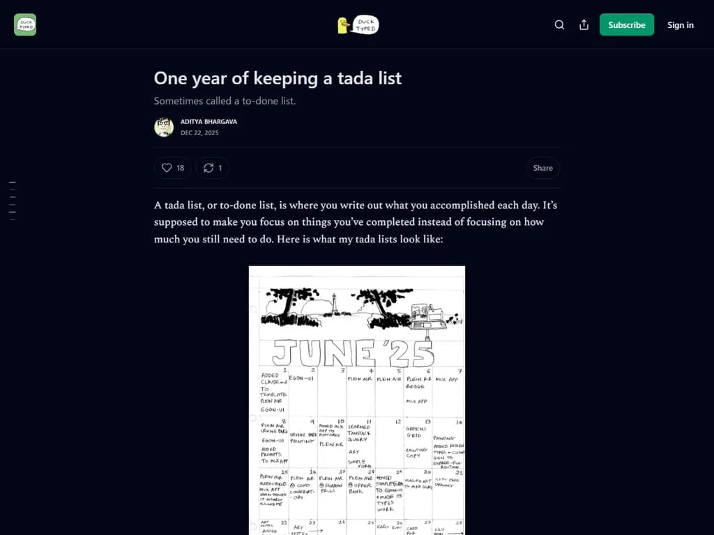 **一年間「やることリスト」を維持し続けた話**