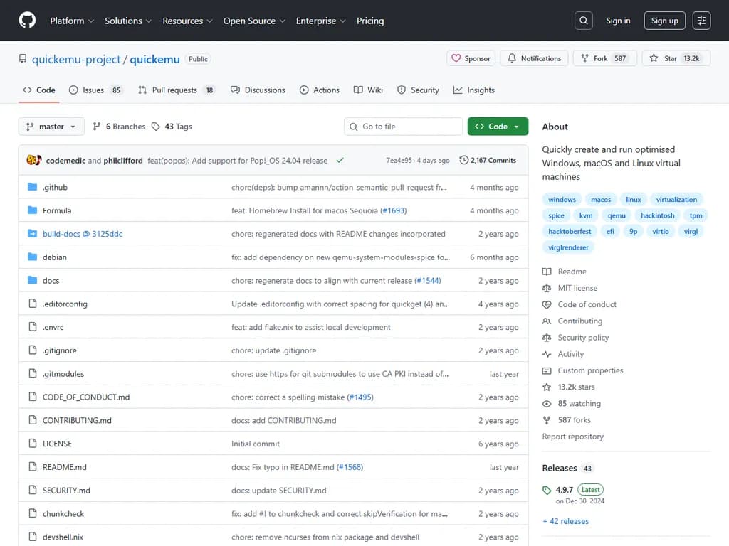 Quickemu: Quickly create and run optimised Windows, macOS and Linux VMs
