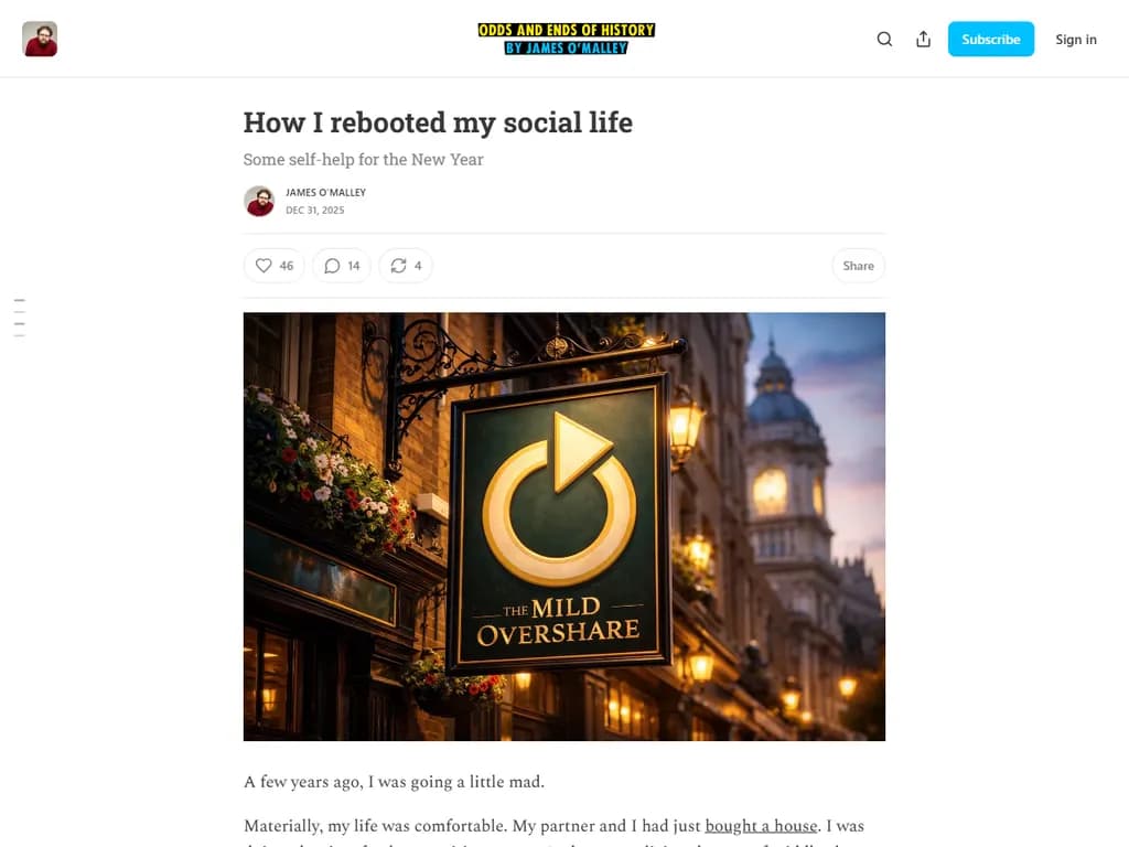 I rebooted my social life