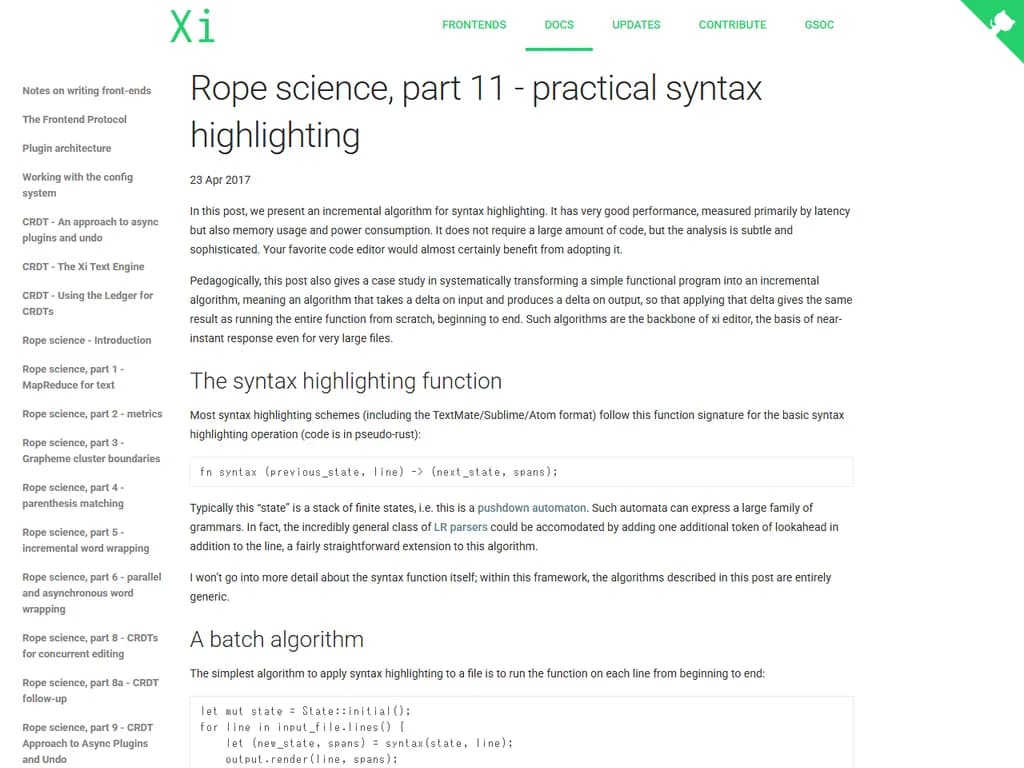 ロープサイエンス 第11回 – 実践的な構文ハイライト（2017）