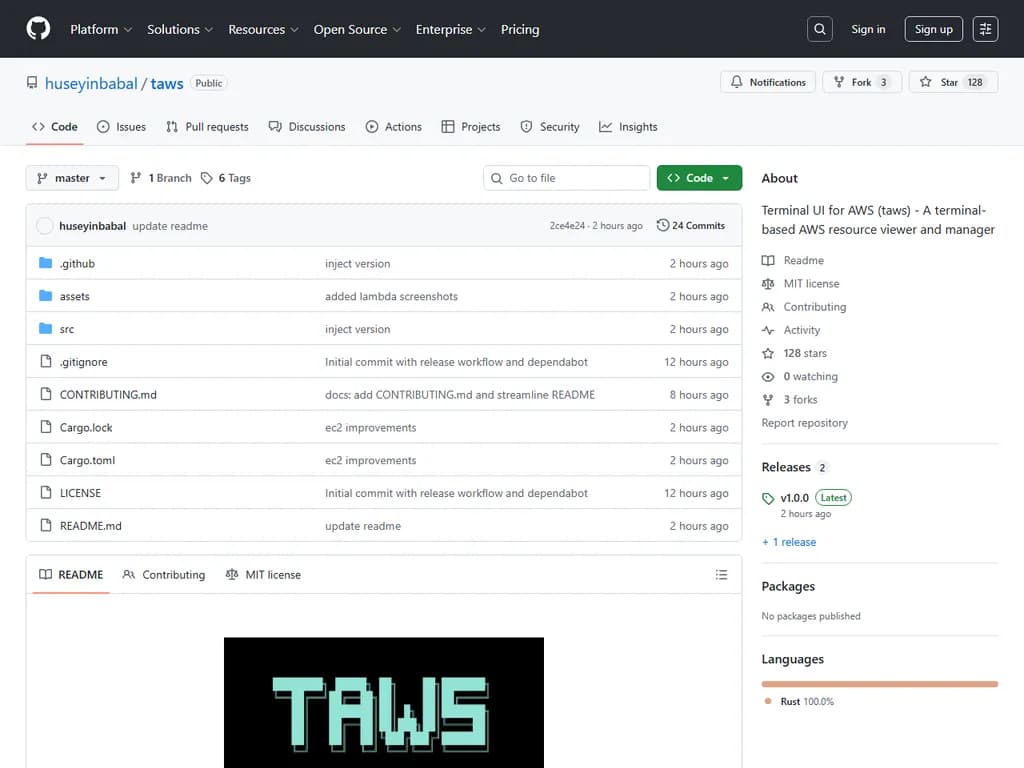 **Show HN: AWS用ターミナル UI**