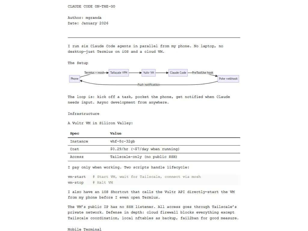 **Claude Code On‑the‑Go**  
（クレオード・コード・オンザゴー）