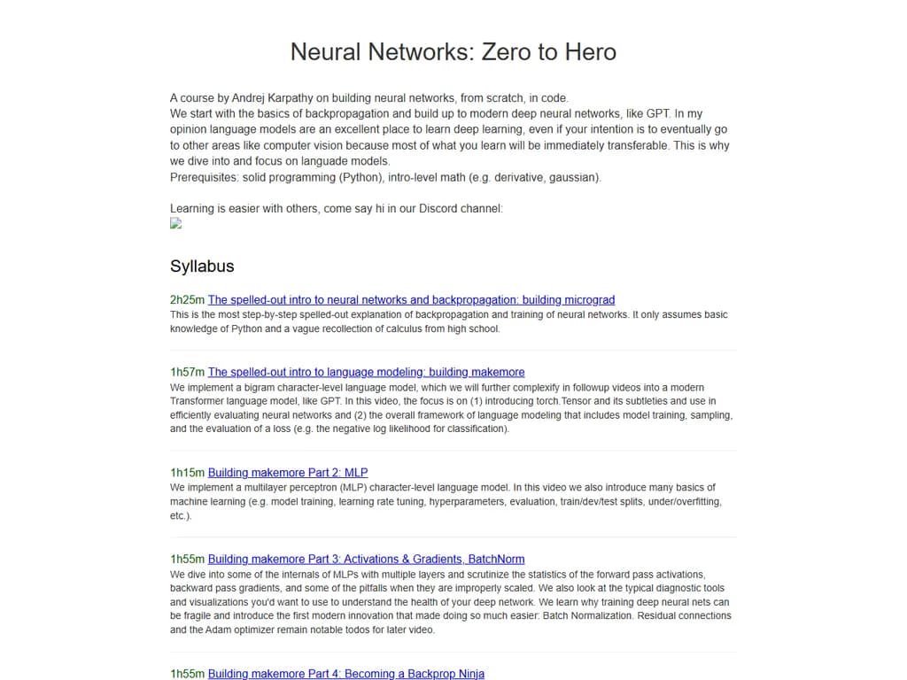 ニューラルネットワーク：ゼロからヒーローへ