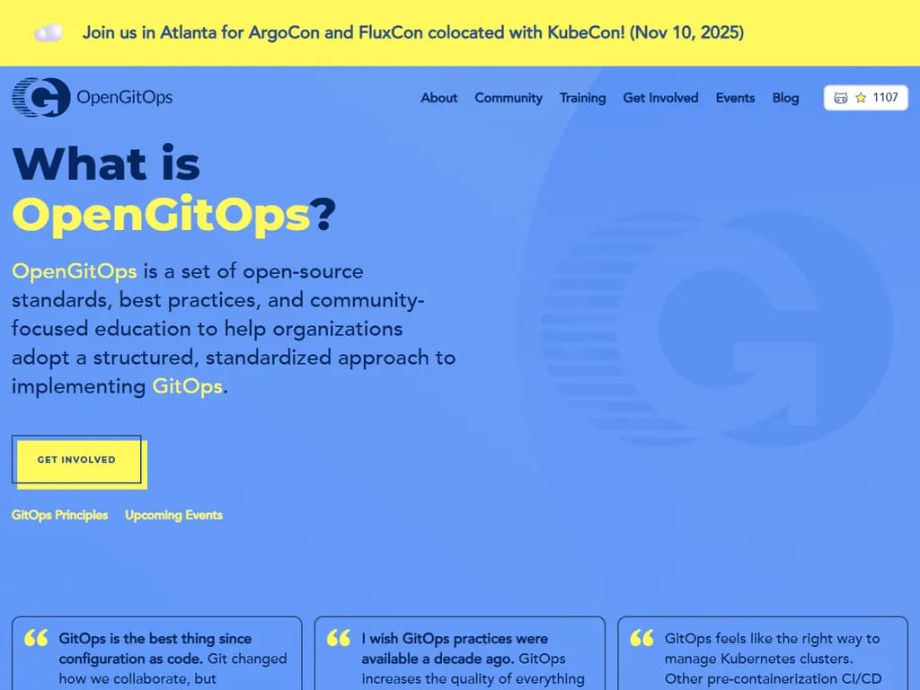**OpenGitOps**  
（「オープン・ギットオプス」）