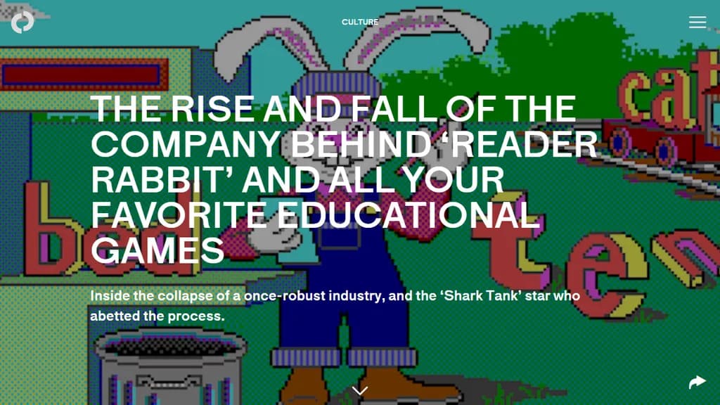 **『Reader Rabbit』を手掛けた企業の台頭と衰退（2018年）**