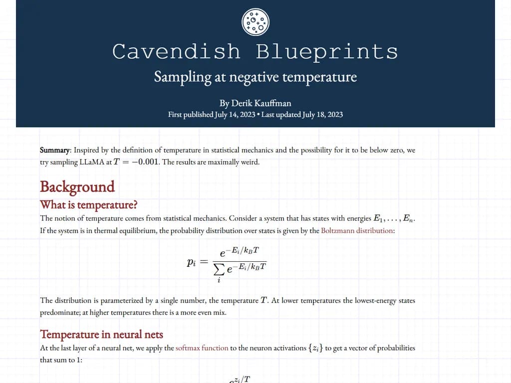 負温度でのサンプリング
