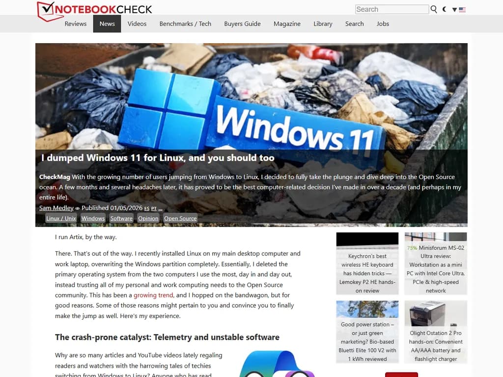 私は Windows 11 を捨てて Linux に乗り換えましたが、あなたも同じようにすると良いでしょう。