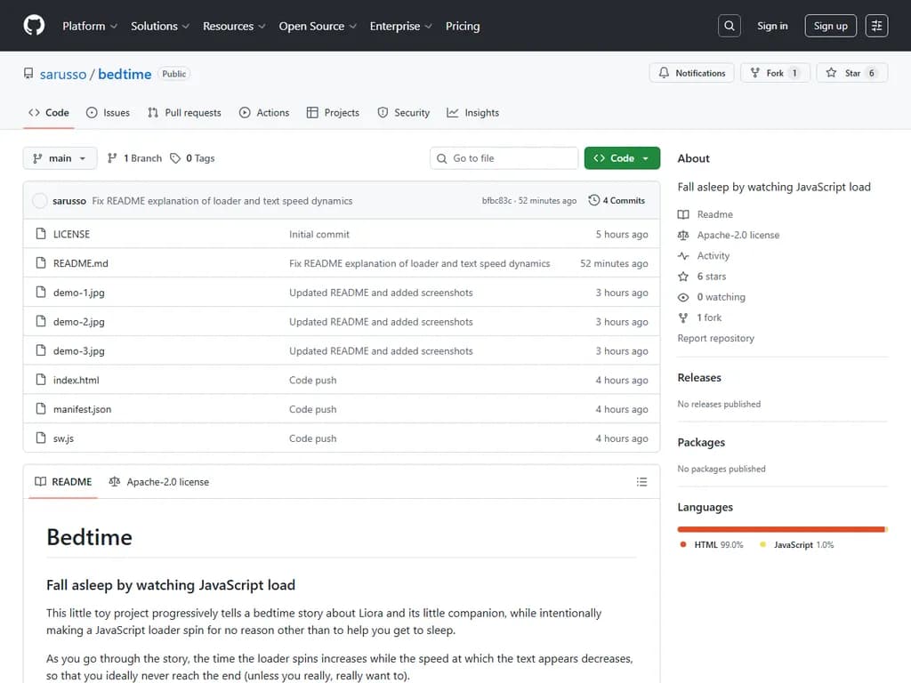 【HN投稿】JavaScriptのロードを見て寝つく方法

(Note: The original English phrase is a bit informal and playful; the translation keeps the meaning while sounding natural in Japanese.)
