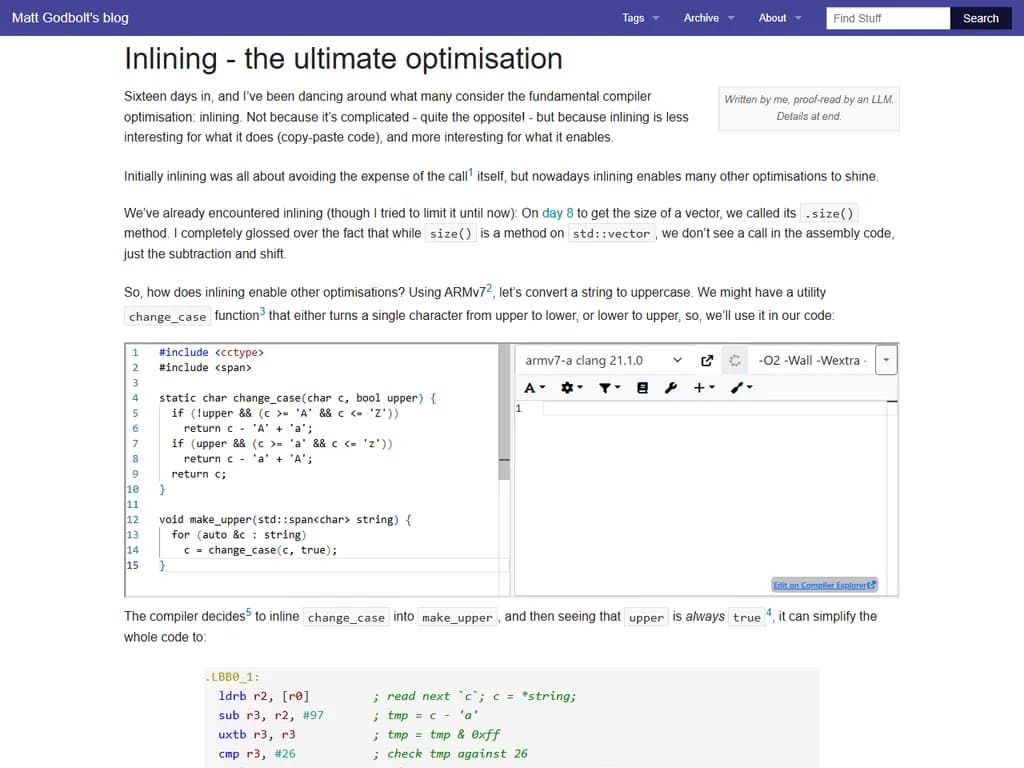 インライン化 ― 究極の最適化