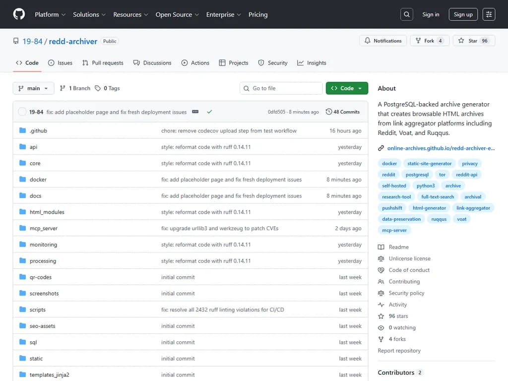 **タイトル**  
Show HN：セルフホスト版Reddit – 23億件の投稿、オフラインで動作、永遠にあなたのもの