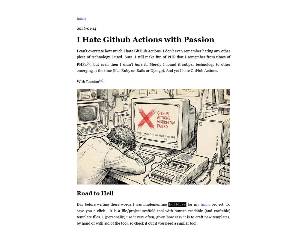 私はGitHub Actionsを情熱的に嫌っています。