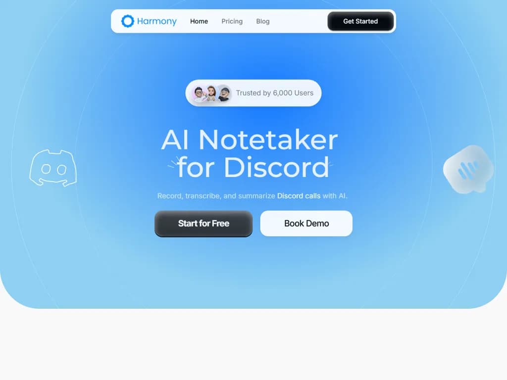 「Show HN：Harmony – Discord 用 AI ノートテイカー」