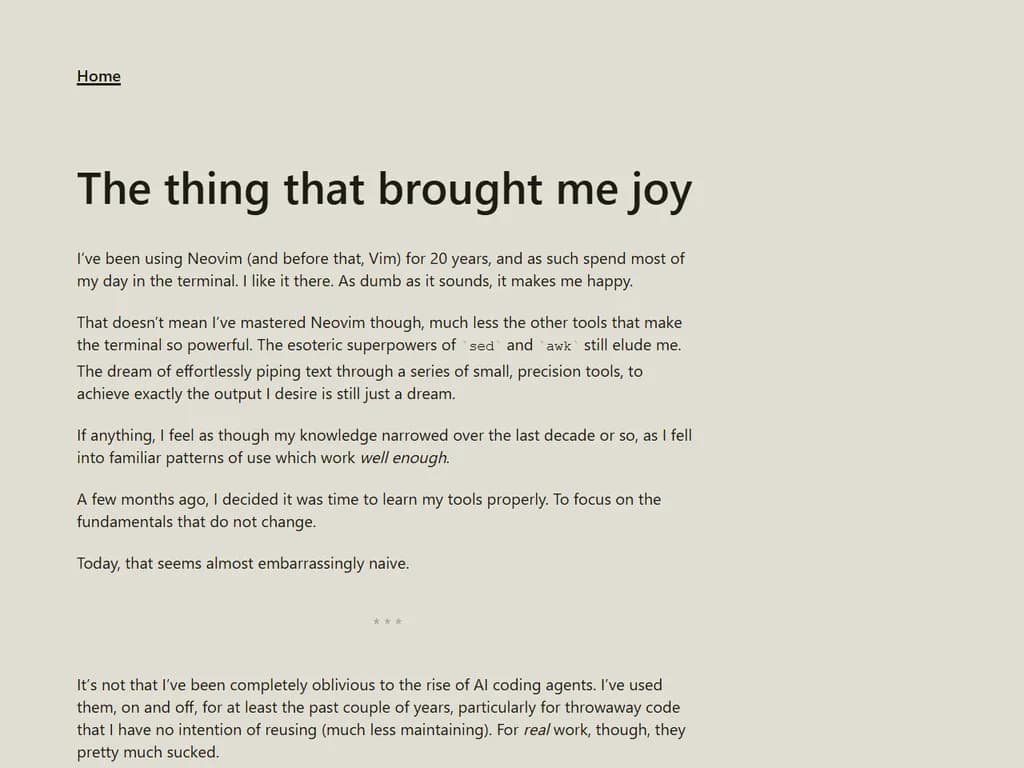 私に喜びをもたらしたもの