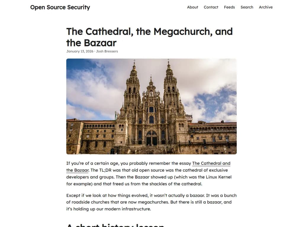 **大聖堂・メガチャーチ・バザール**