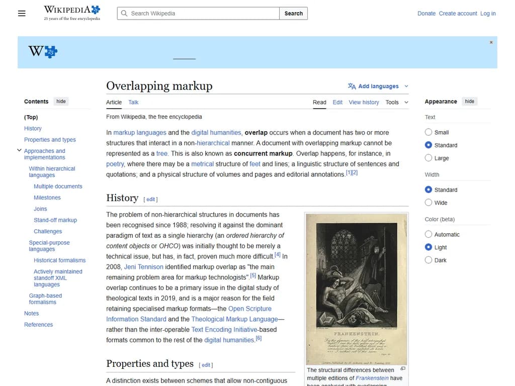 重なり合うマークアップ