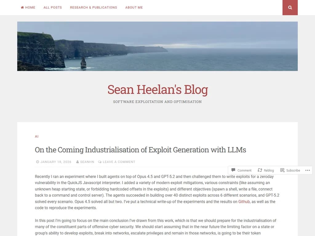 LLM を利用したエクスプロイト生成の産業化が迫っている