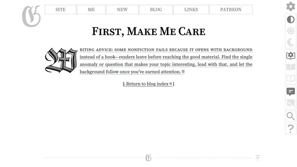 まず、私に関心を持っていただけるようにしてほしいです。