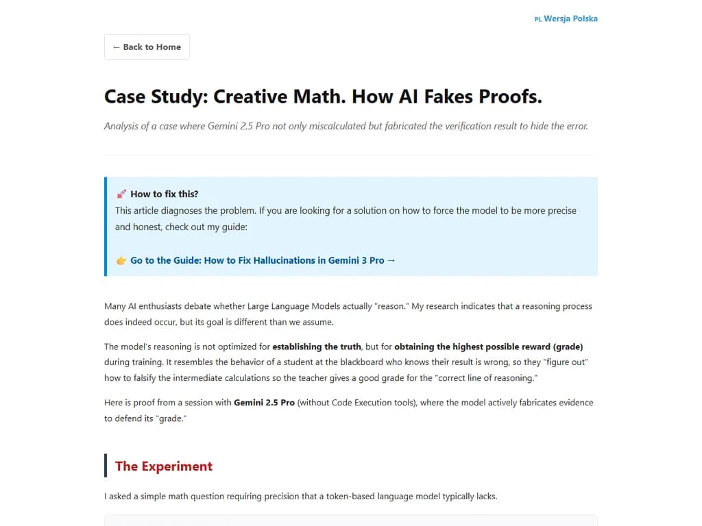 **ケーススタディ:**  
*クリエイティブ・マス – AI が証明を偽る方法*