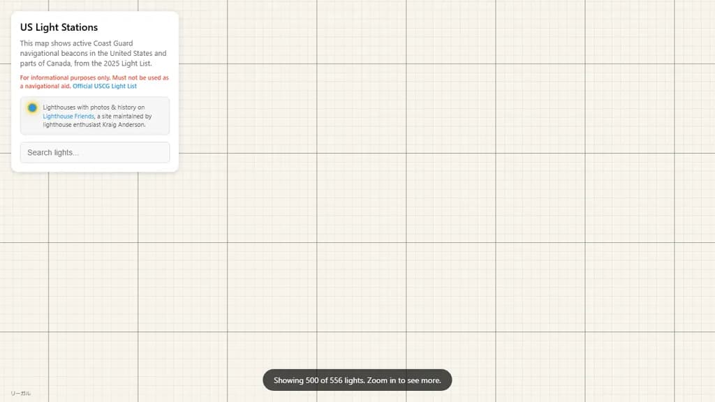 Show HN：米国灯台と航行支援装置のインタラクティブ・マップ