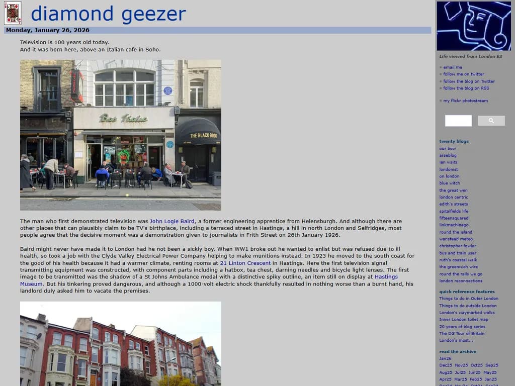 テレビは本日で百周年を迎えました。