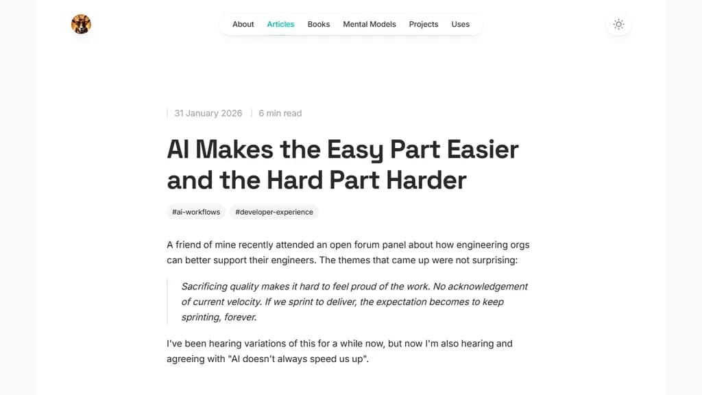 AIは「やりやすい部分」をさらに簡単にし、「難しい部分」はより難しくします。