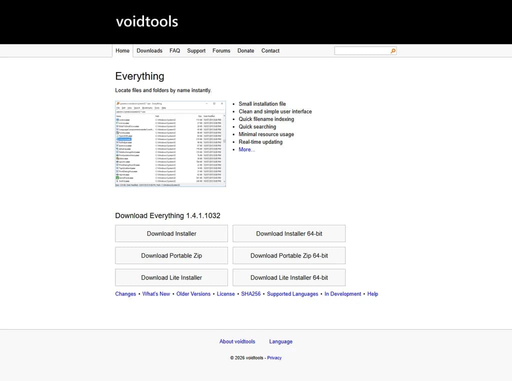 **Everything – ファイルやフォルダーを名前で即座に検索**