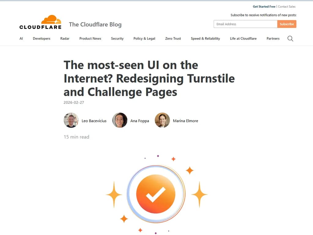 **インターネット上で最も閲覧されるUI？　Turnstileとチャレンジページの再設計**