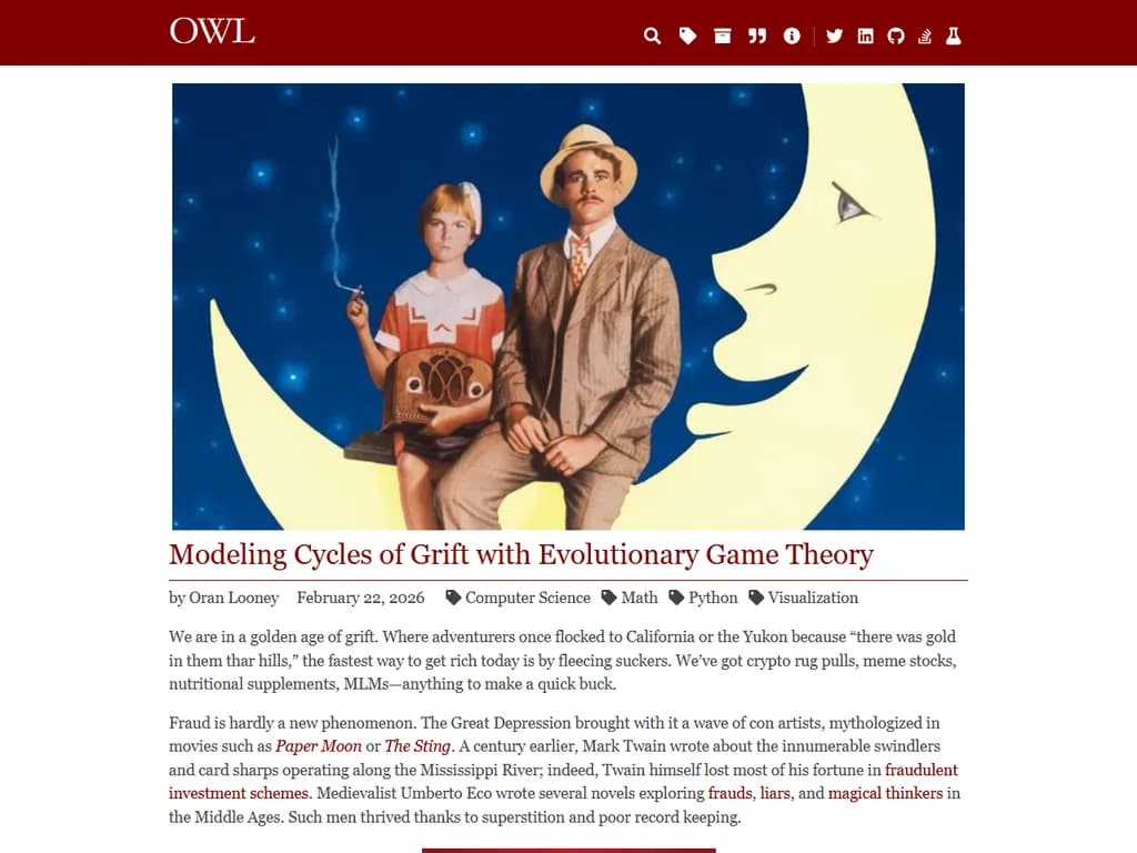 進化的ゲーム理論で詐欺サイクルをモデル化する