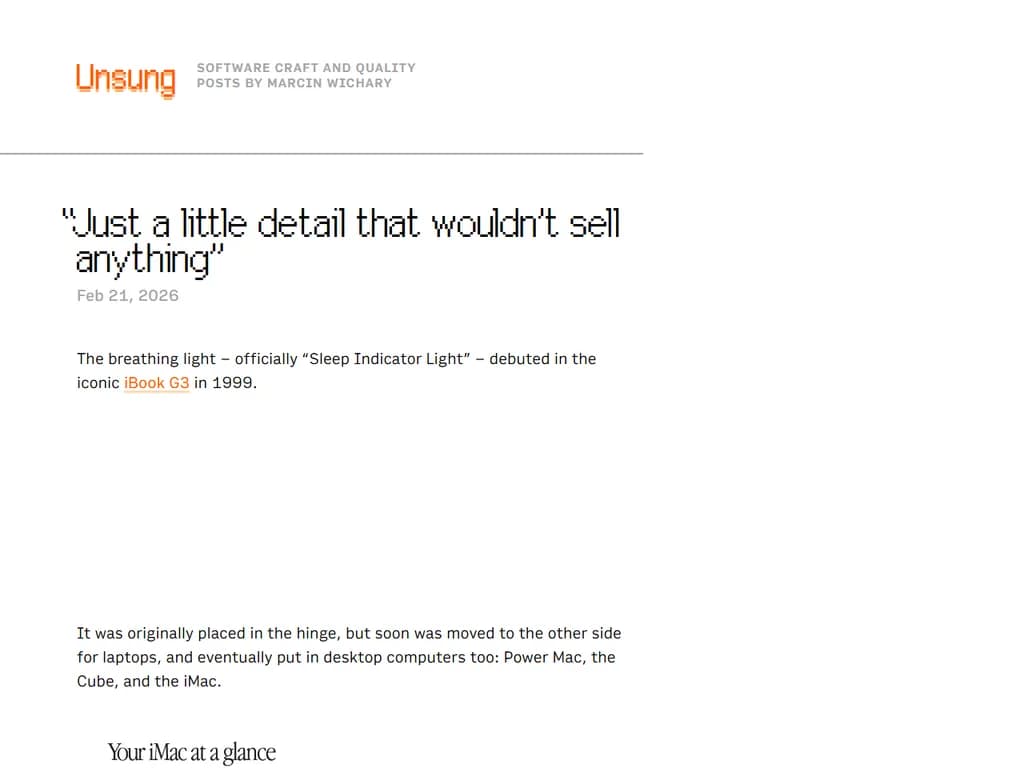 「売上には結び付かない、ほんの小さな詳細です。」