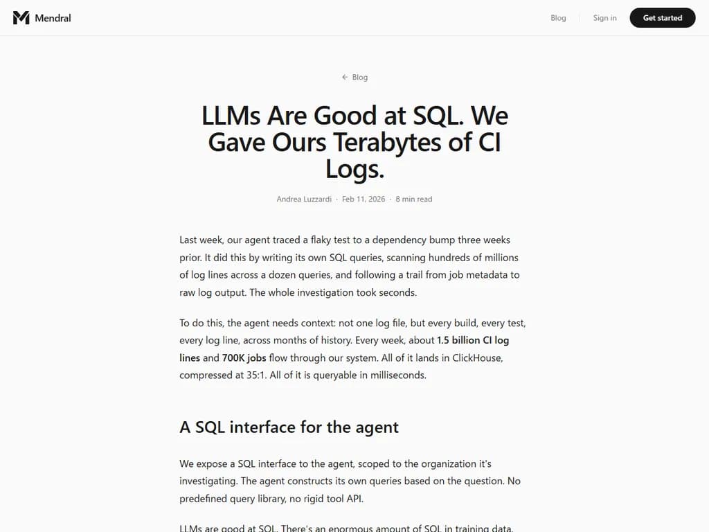 大量の継続的インテグレーションログをテラバイト単位で大規模言語モデルに供給しました。