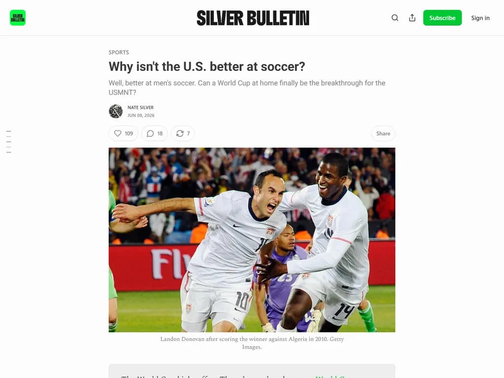 なぜ米国はサッカーにおいて他の国々より強くないのか？