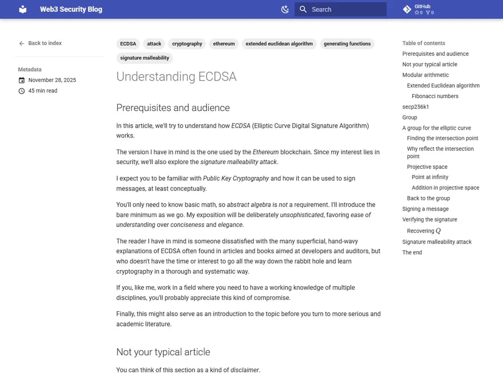 Understanding ECDSA