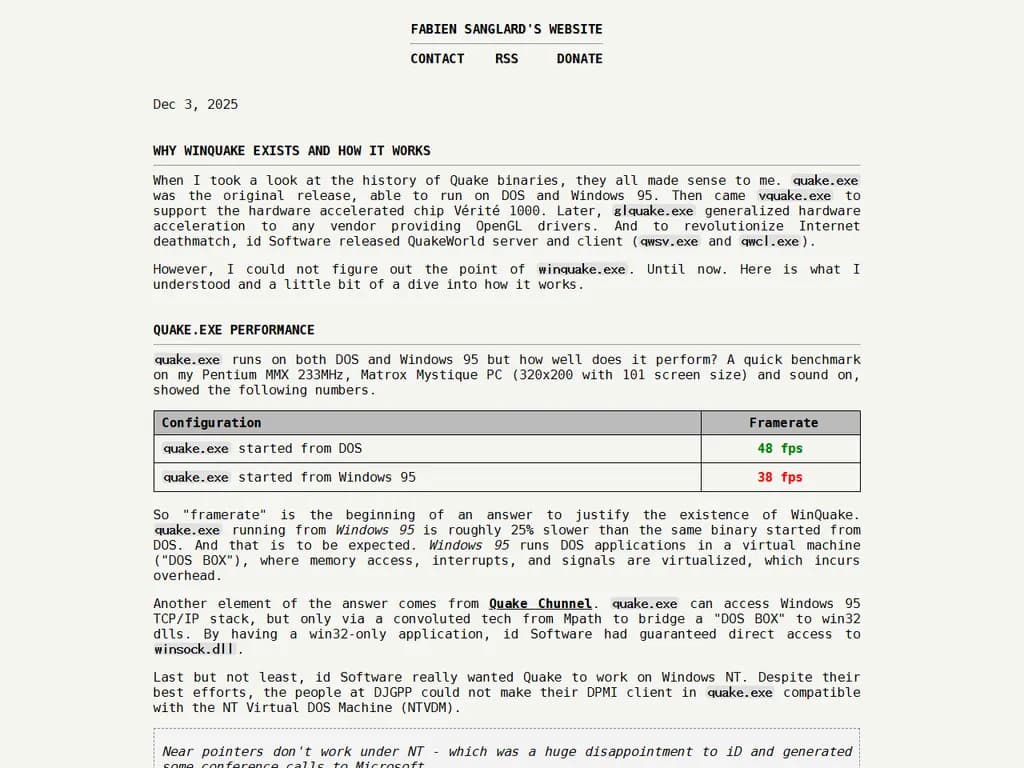Why WinQuake exists and how it works