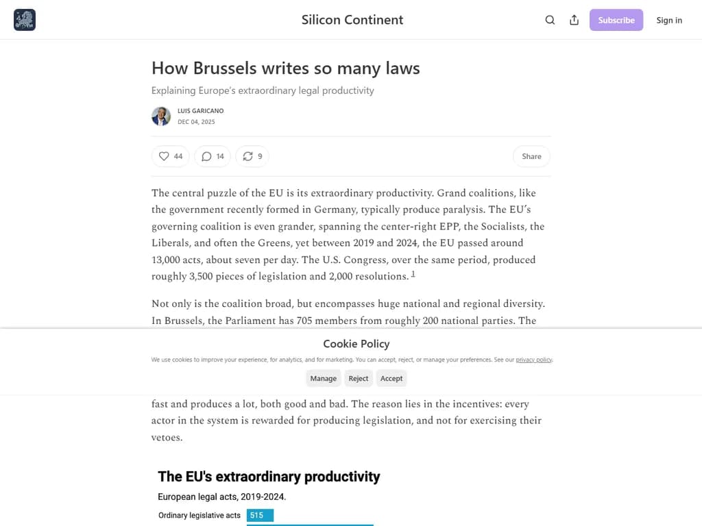 How Brussels writes so many laws