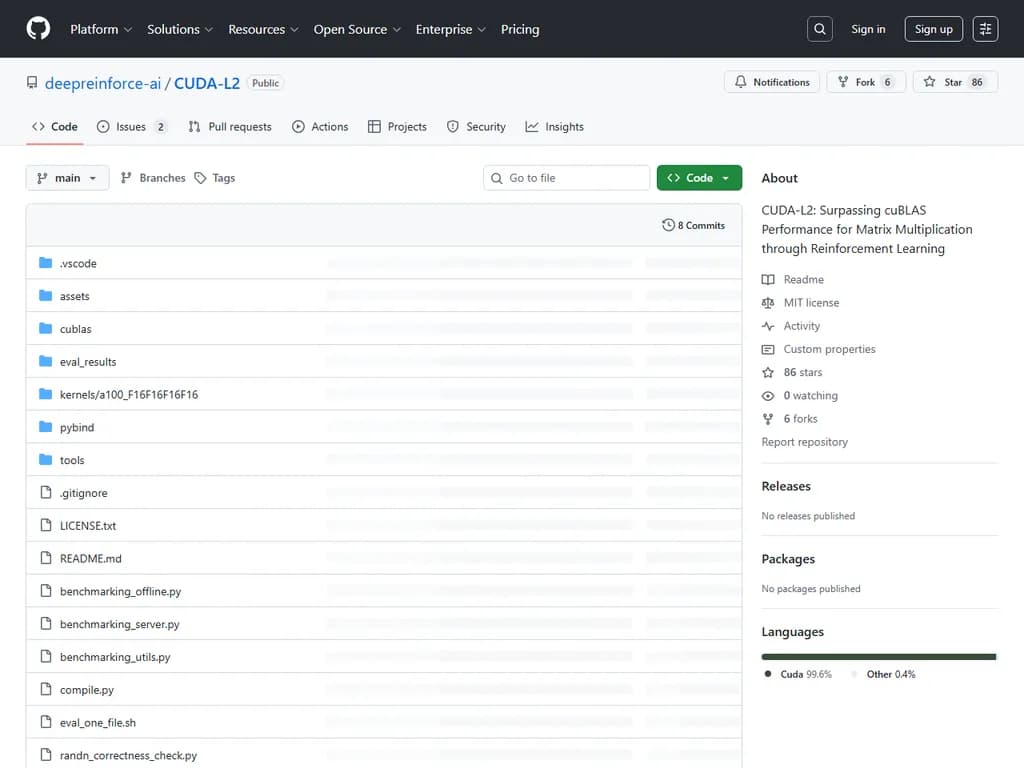 CUDA-l2: Surpassing cuBLAS performance for matrix multiplication through RL