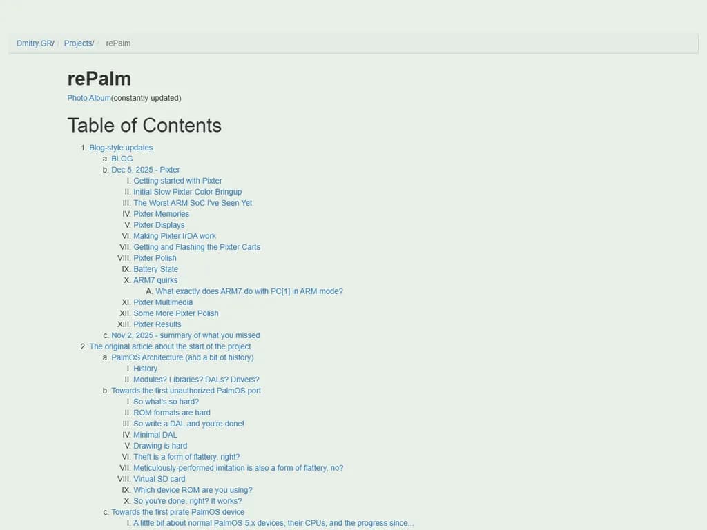 PalmOS on FisherPrice Pixter Toy