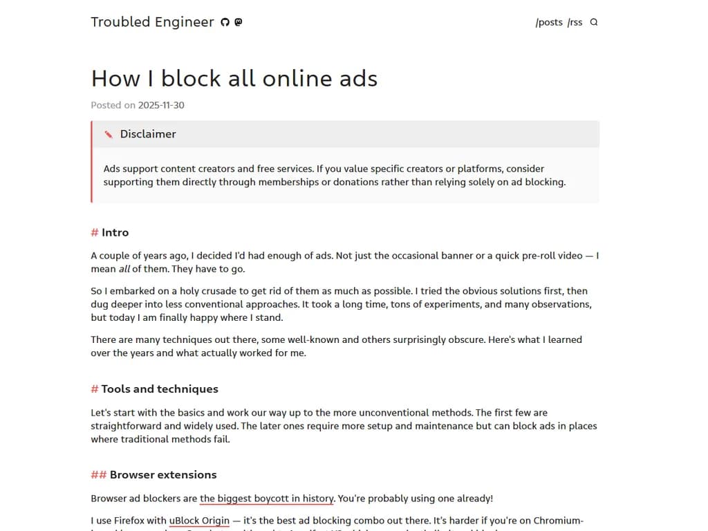 How I block all online ads